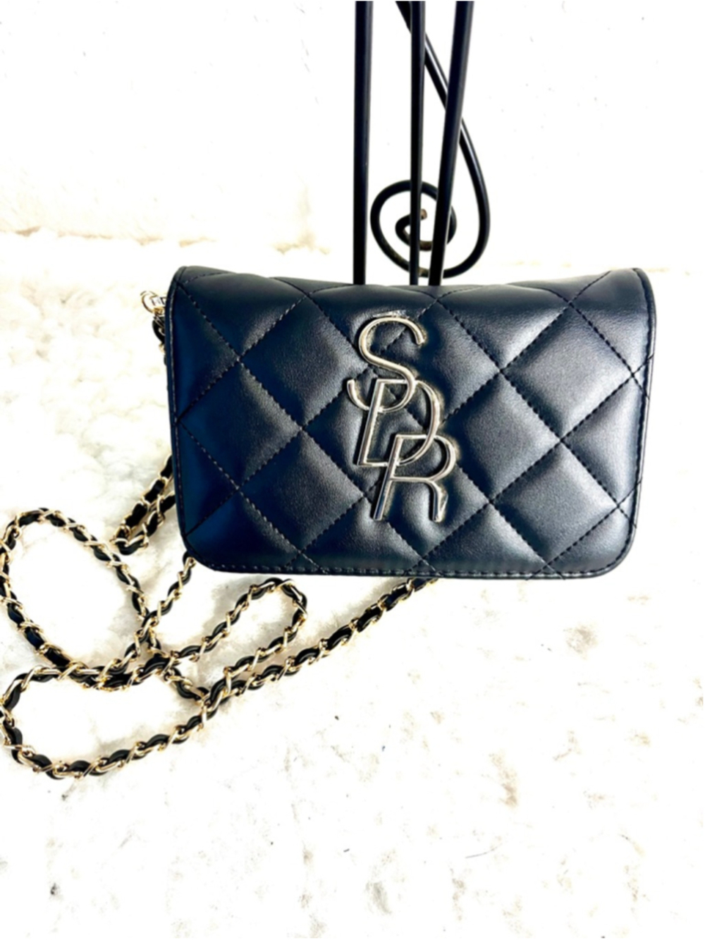 Sergio Di Rossetti SDR quilted crossbody bag with silver hardware